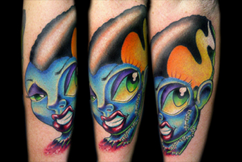 Tattoos - Skin Rips tattoos - bride of frank